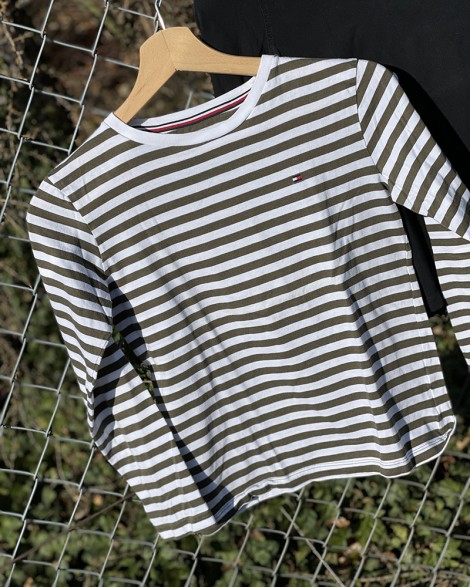 Triko dětské Tommy Hilfiger proužkované